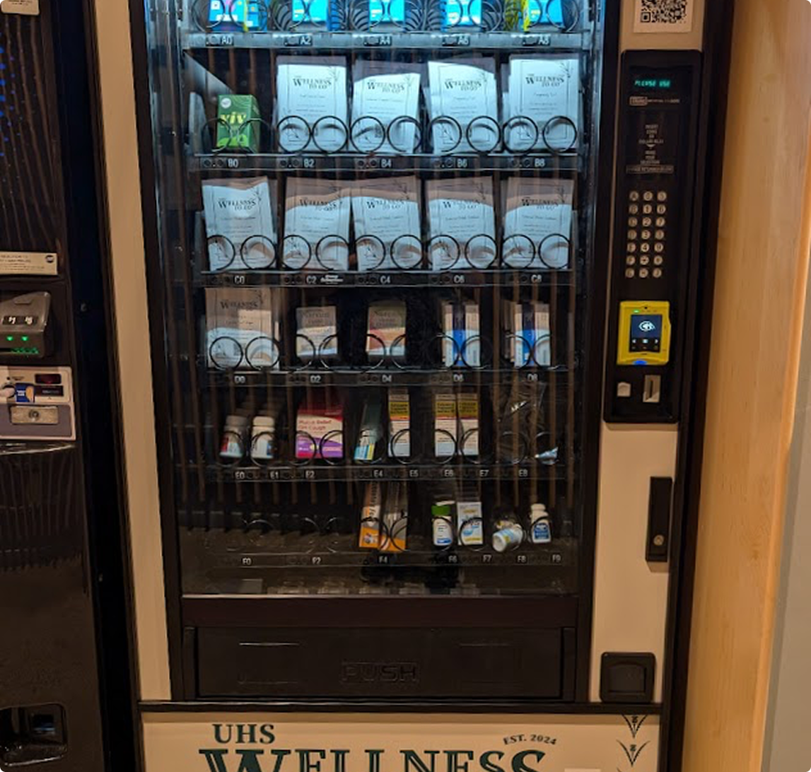 Wellness-To-Go vending machine in Highmark Center