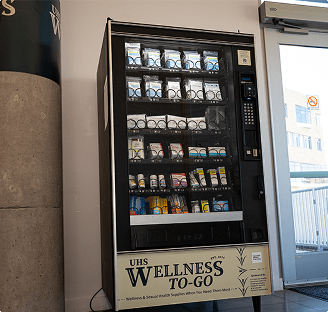 Wellness-To-Go vending machine in Tepper